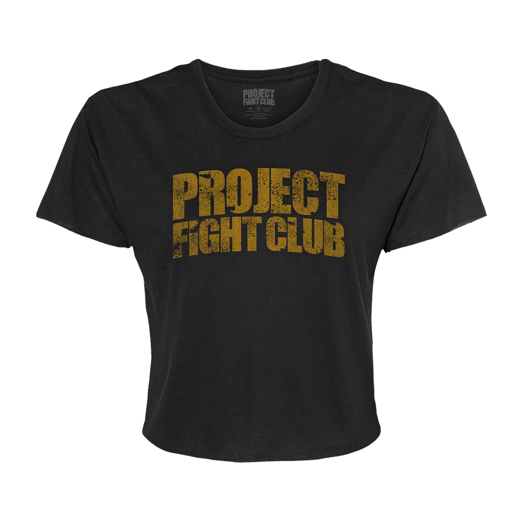 WOMENS BLACK CROPPED TEE #2 - PROTECT ANIMALS & WILDLIFE
