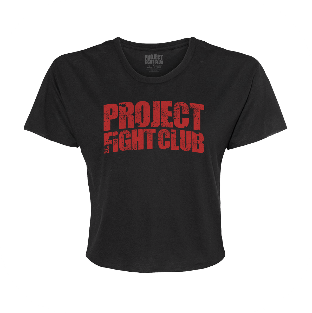 WOMENS BLACK CROP TEE 2 - HONOR FIREFIGHTERS & EMTs