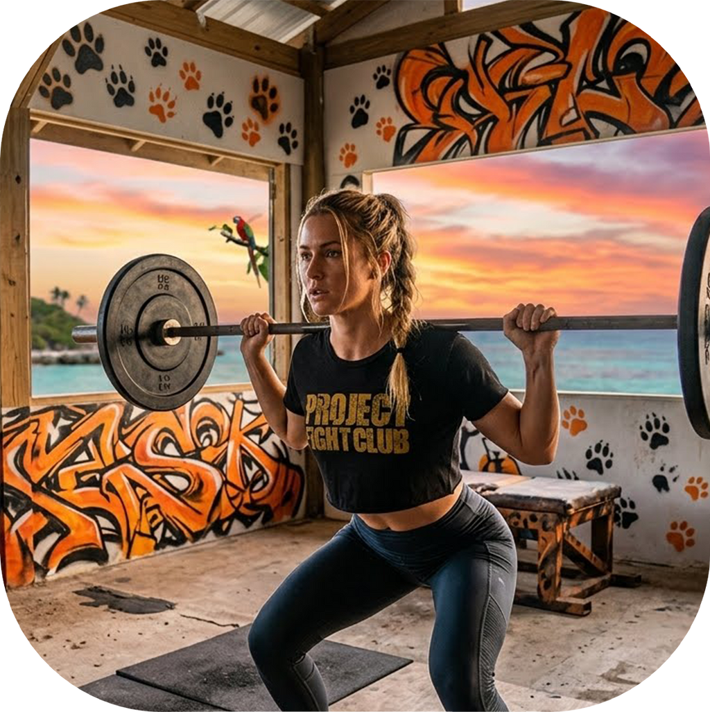 WOMENS BLACK CROPPED TEE #2 - PROTECT ANIMALS & WILDLIFE