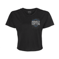 WOMENS BLACK CROPPED TEE 3 - SUPPORT POLICE 3