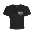 WOMENS BLACK CROPPED TEE 3 - HONOR SOLDIERS & VETERANS