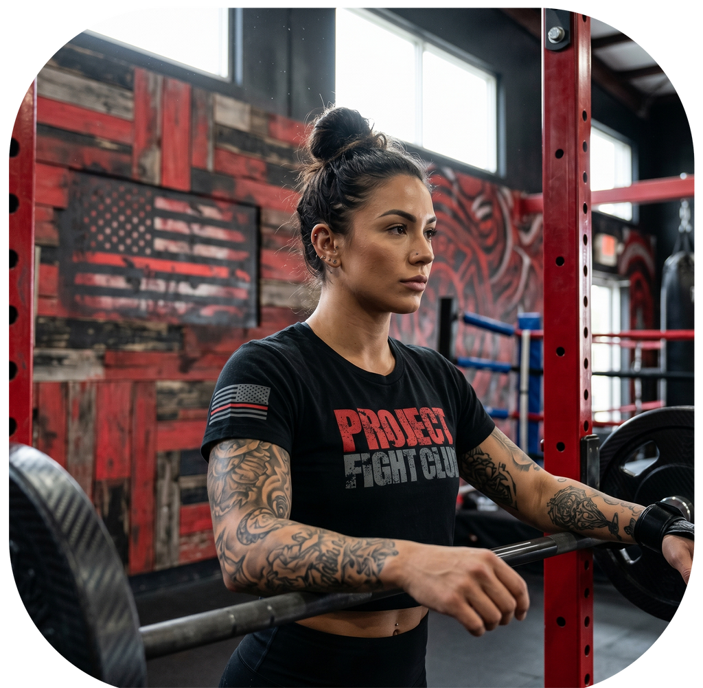 WOMENS BLACK CROPPED TEE - HONOR FIREFIGHTERS & EMTs
