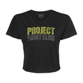 WOMENS BLACK CROPPED TEE - SPREAD CHRISTIANITY