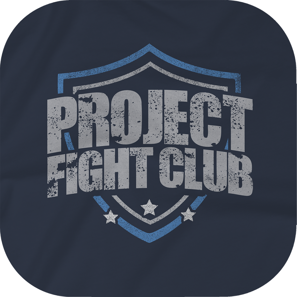 WOMENS NAVY CROPPED TEE - SUPPORT POLICE