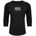 BLACK BASEBALL TEE - SUPPORT POLICE