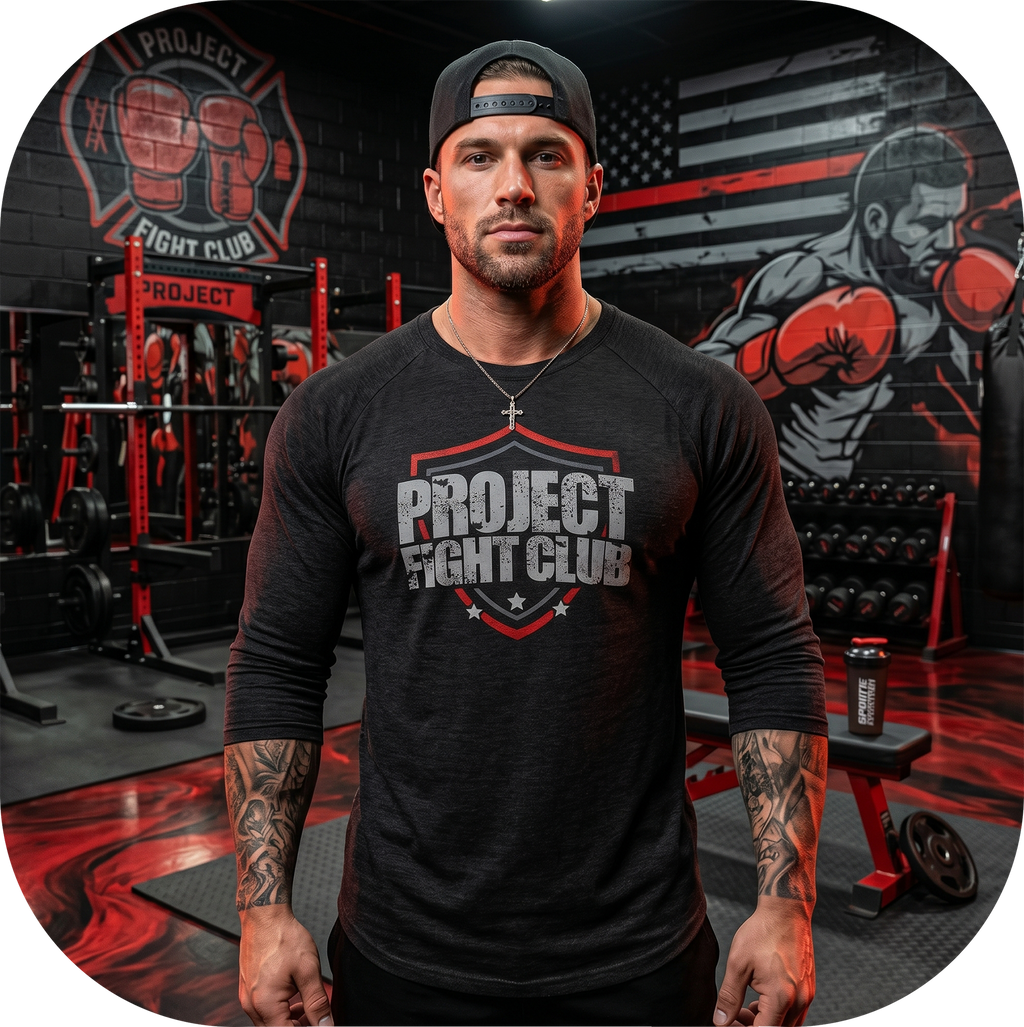 BLACK BASEBALL TEE #2 - HONOR FIREFIGHTERS & EMTs