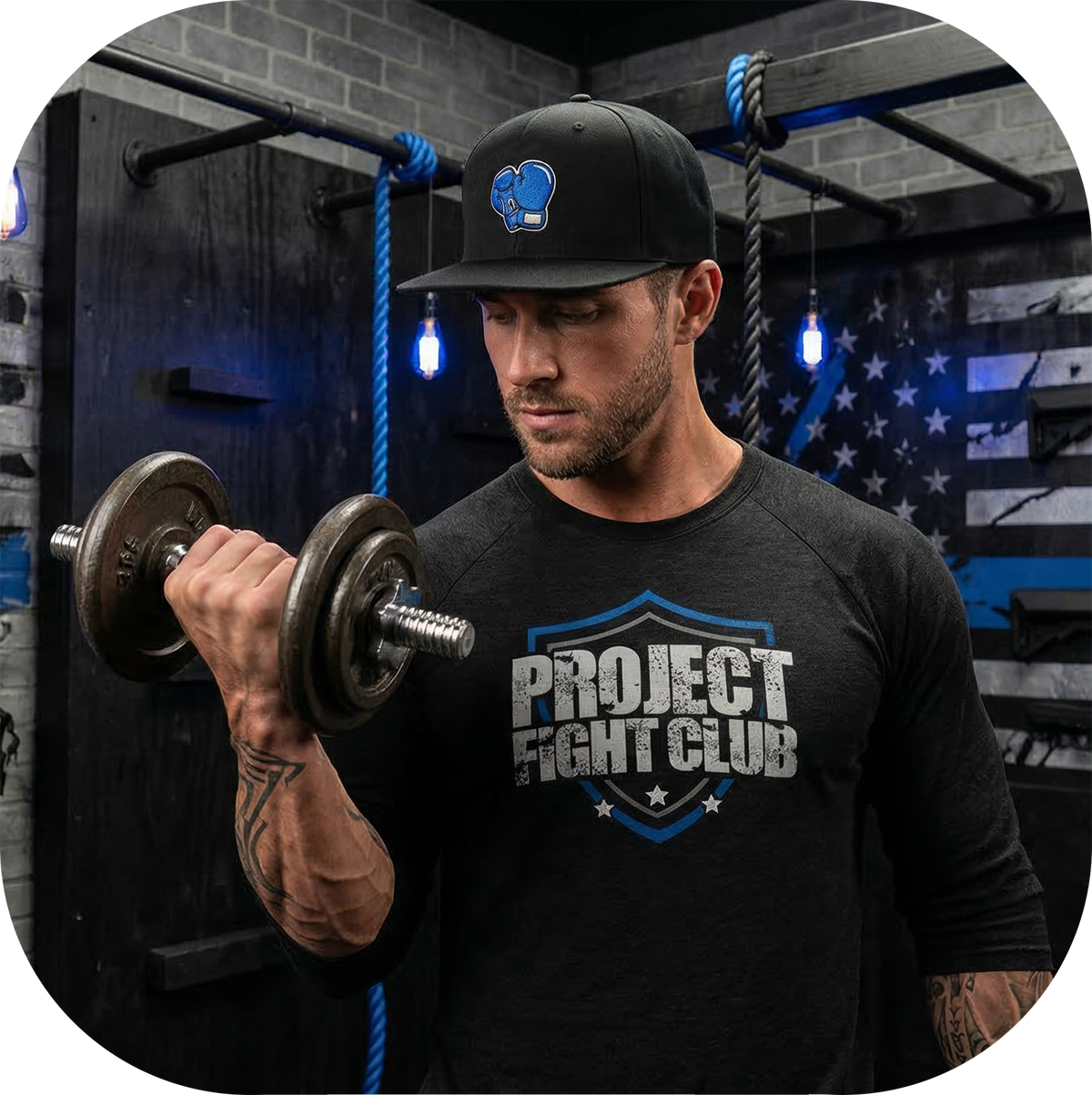BLACK BASEBALL TEE #2 - SUPPORT POLICE