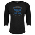 BLACK BASEBALL TEE #3 - SUPPORT POLICE