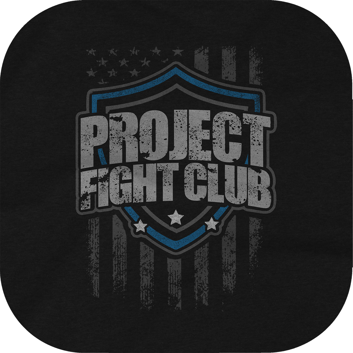 BLACK BASEBALL TEE #6 - SUPPORT POLICE