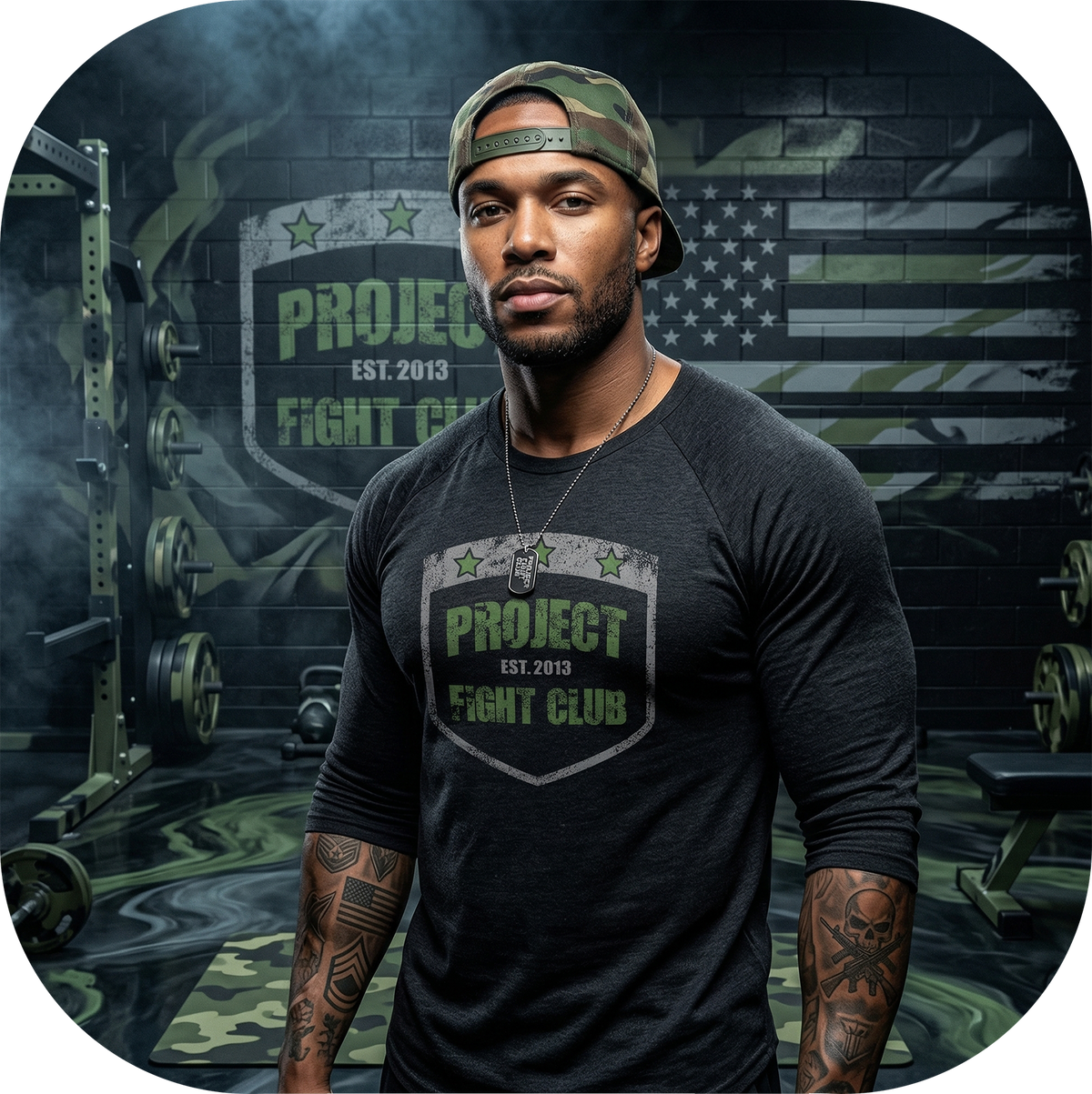 BLACK BASEBALL TEE 3 - HONOR SOLDIERS & VETERANS