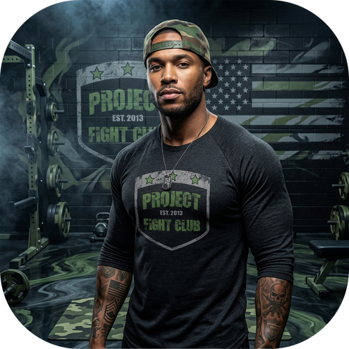 BLACK BASEBALL TEE 3 - HONOR SOLDIERS & VETERANS