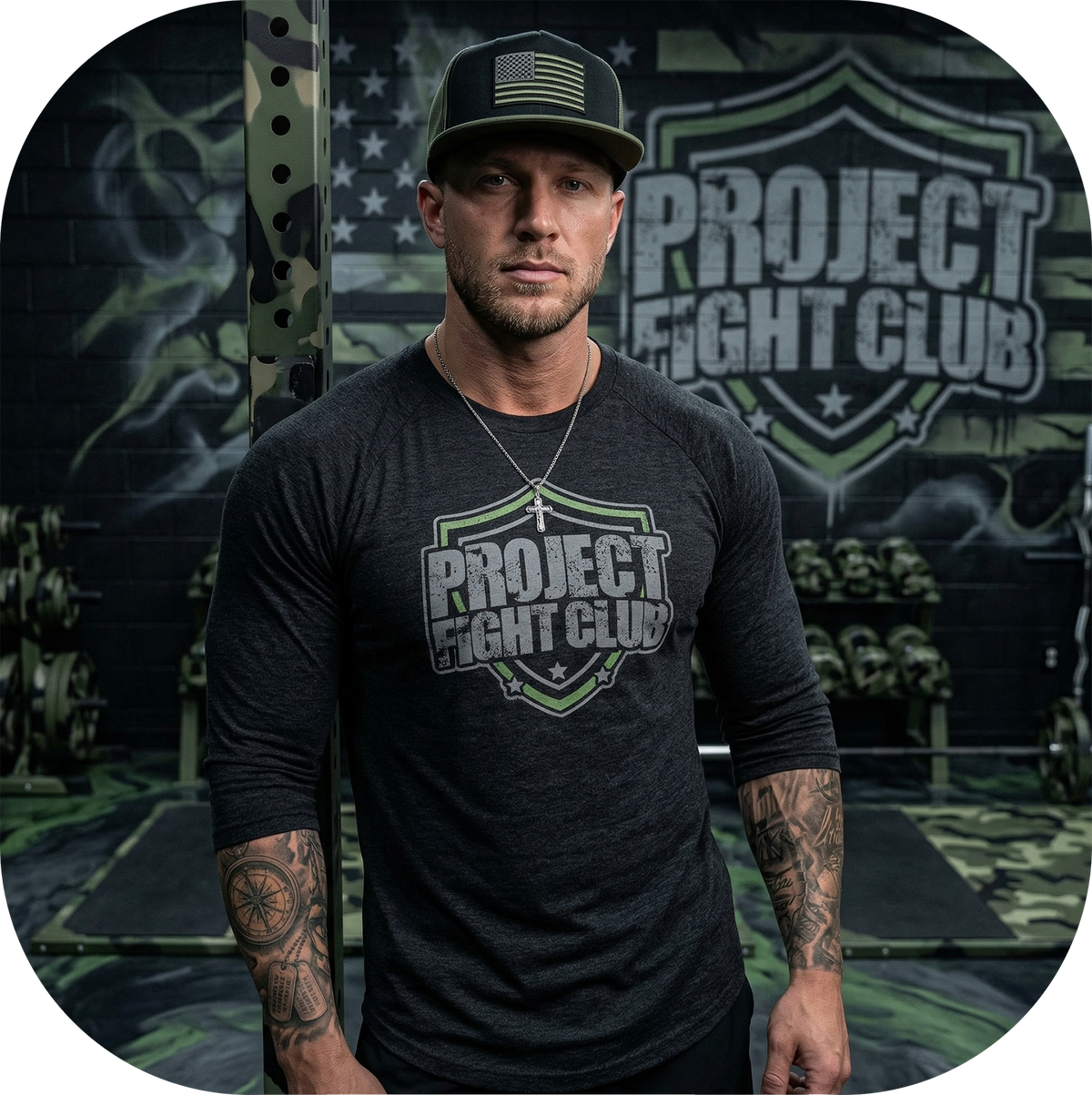 BLACK BASEBALL TEE 5 - HONOR SOLDIERS & VETERANS