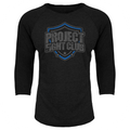 BLACK BASEBALL TEE #5 - SUPPORT POLICE