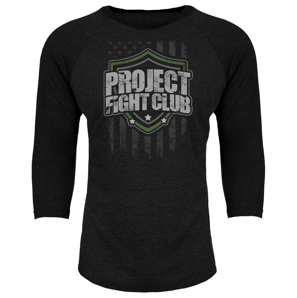 BLACK BASEBALL TEE 6 - HONOR SOLDIERS & VETERANS