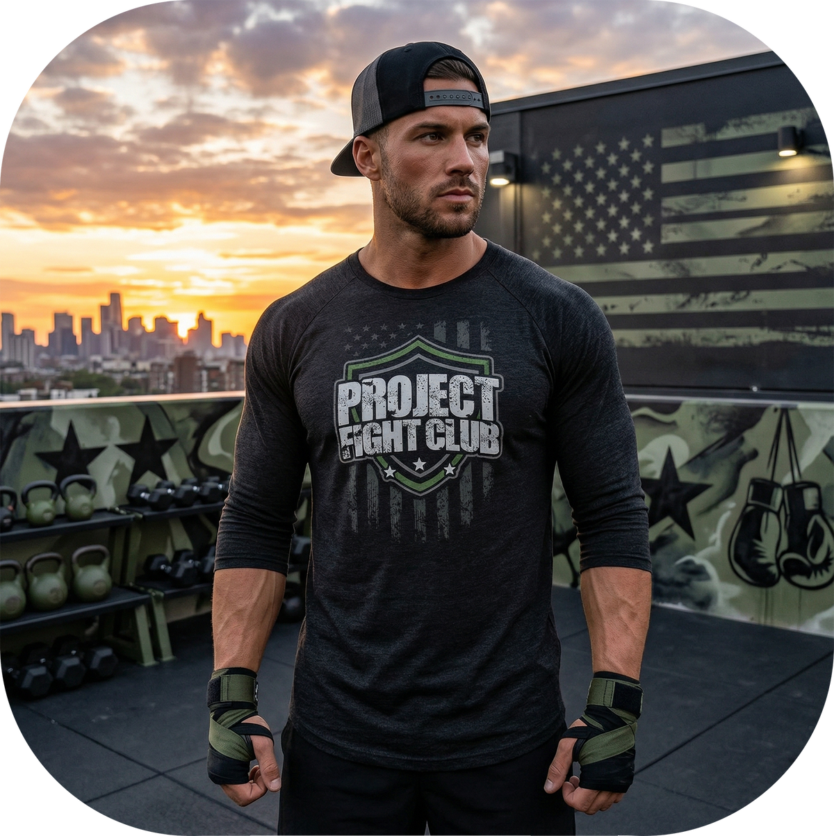 BLACK BASEBALL TEE 6 - HONOR SOLDIERS & VETERANS