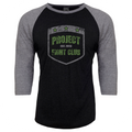 BLACK & GREY BASEBALL TEE 2 - HONOR SOLDIERS & VETERANS