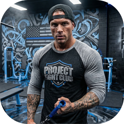 BLACK & GREY BASEBALL TEE #3 - SUPPORT POLICE