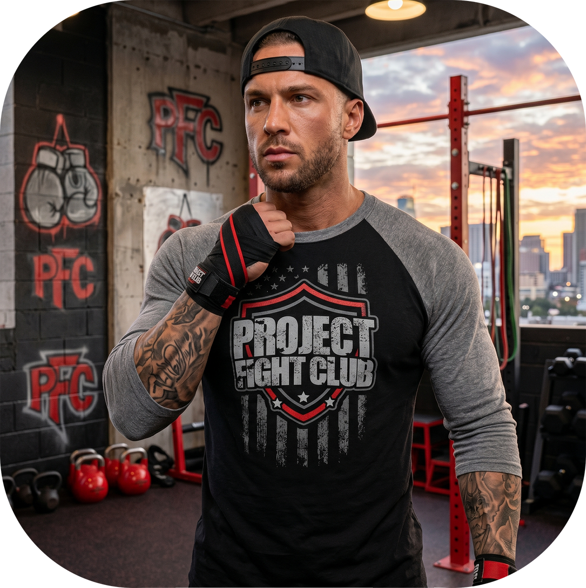 BLACK & GREY BASEBALL TEE - HONOR FIREFIGHTERS & EMTs