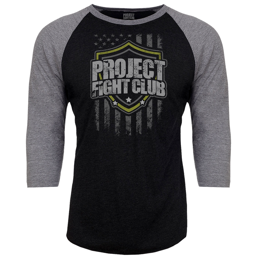 BLACK & GREY BASEBALL TEE - SPREAD CHRISTIANITY