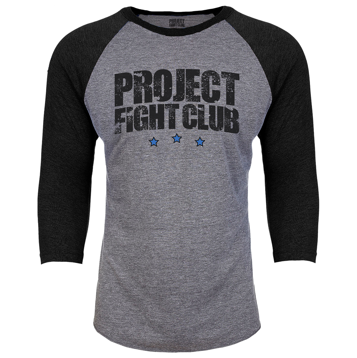 GREY & BLACK BASEBALL TEE #2 - SUPPORT POLICE