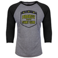 GREY & BLACK BASEBALL TEE - SPREAD CHRISTIANITY