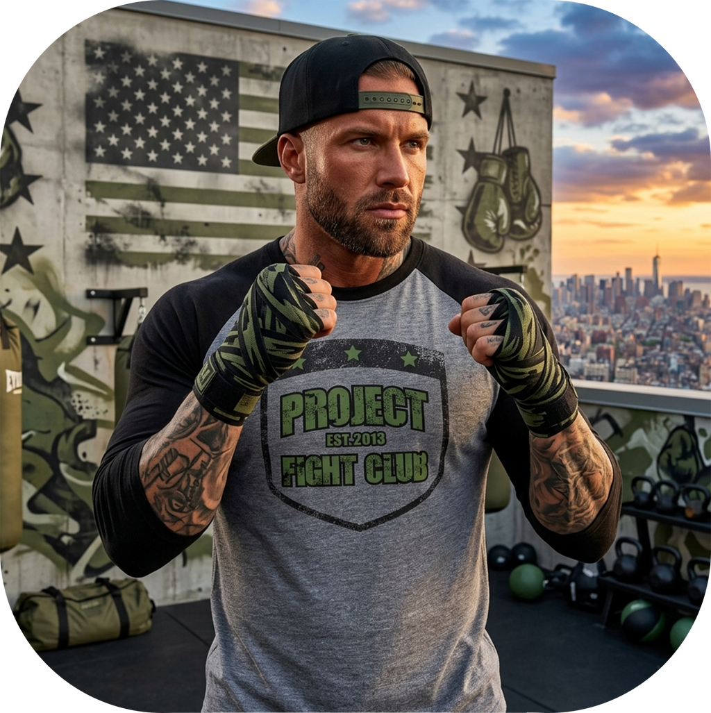 GREY & BLACK BASEBALL TEE - HONOR SOLDIERS & VETERANS