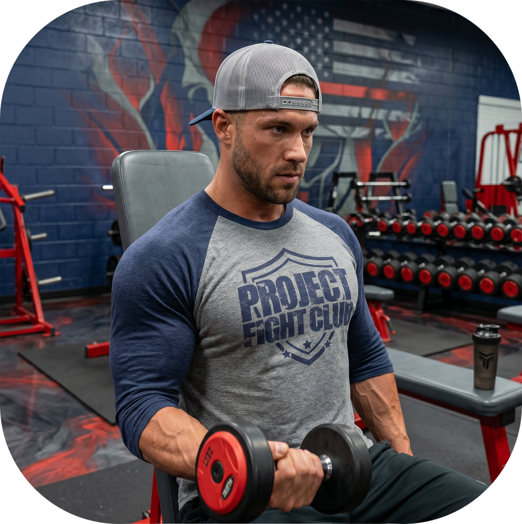 GREY & NAVY BASEBALL TEE - HONOR FIREFIGHTERS & EMTs