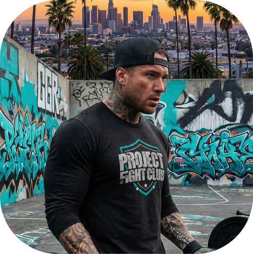 BLACK BASEBALL TEE - FIGHT ADDICTION