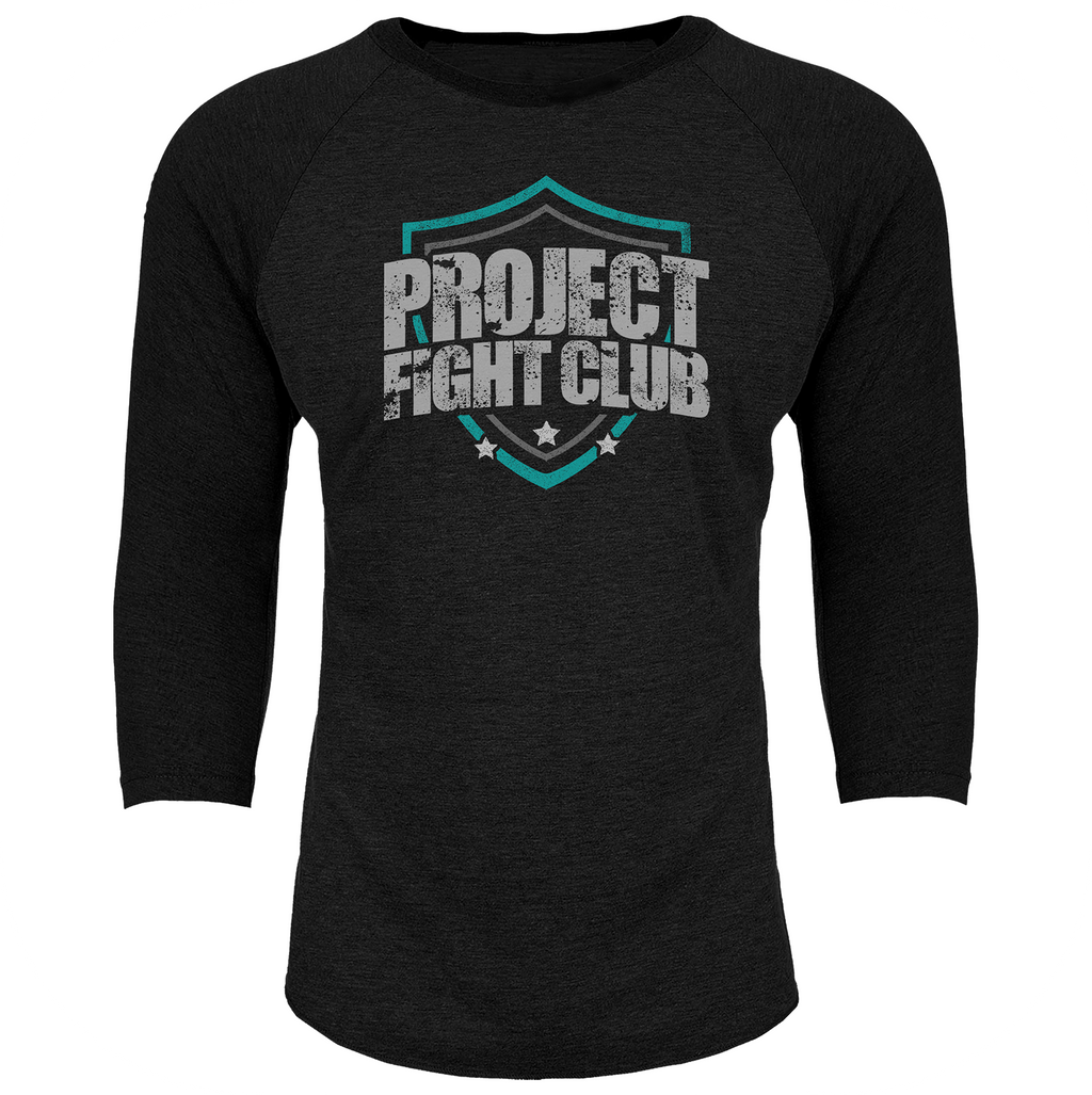 BLACK BASEBALL TEE #2 - FIGHT ADDICTION