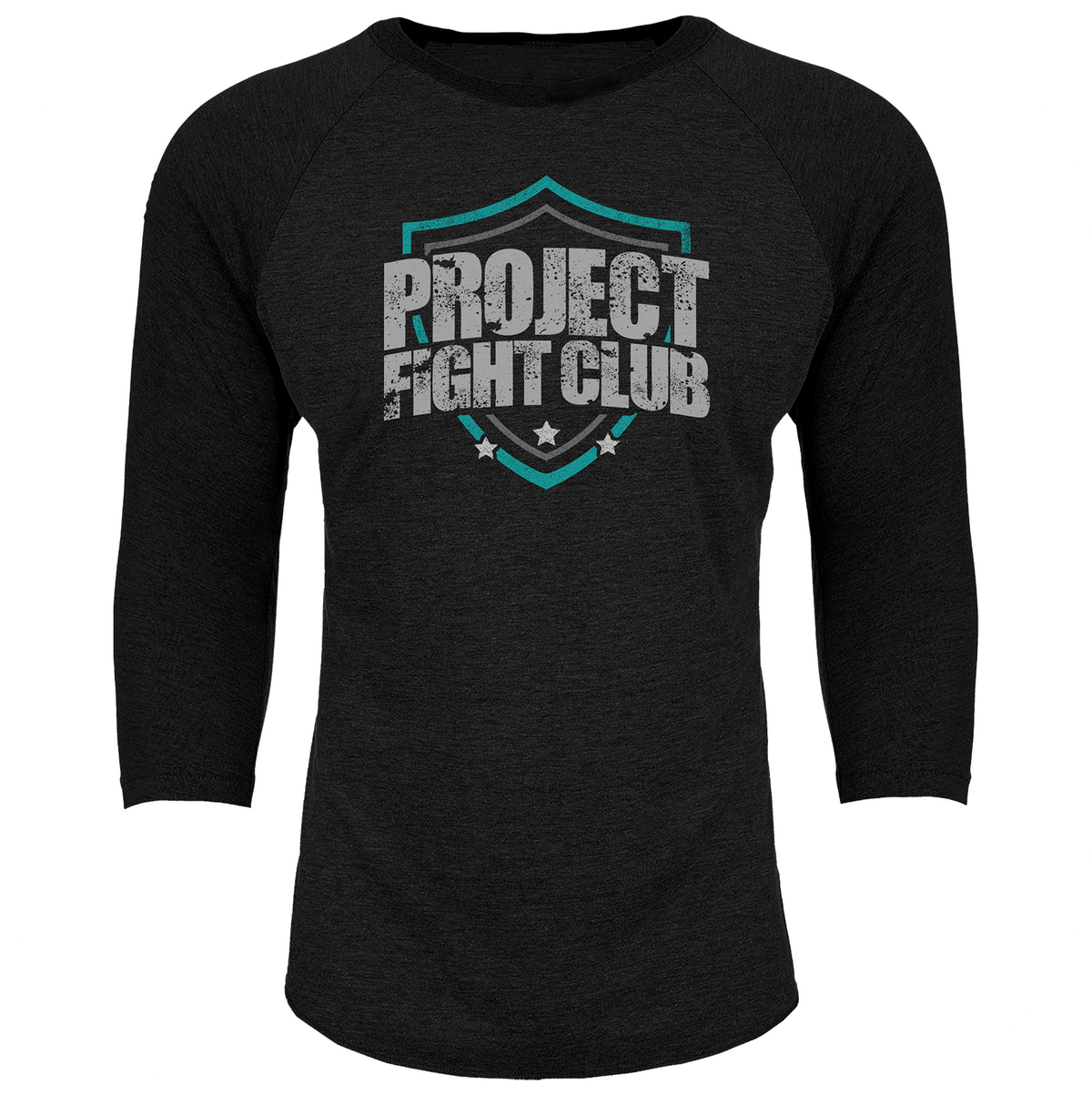 BLACK BASEBALL TEE #2 - FIGHT ADDICTION