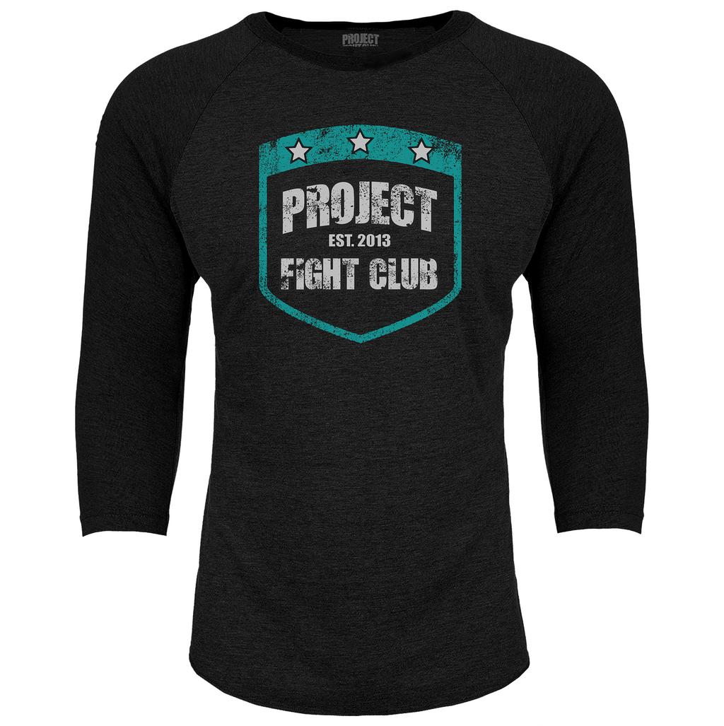 BLACK BASEBALL TEE #4 - FIGHT ADDICTION