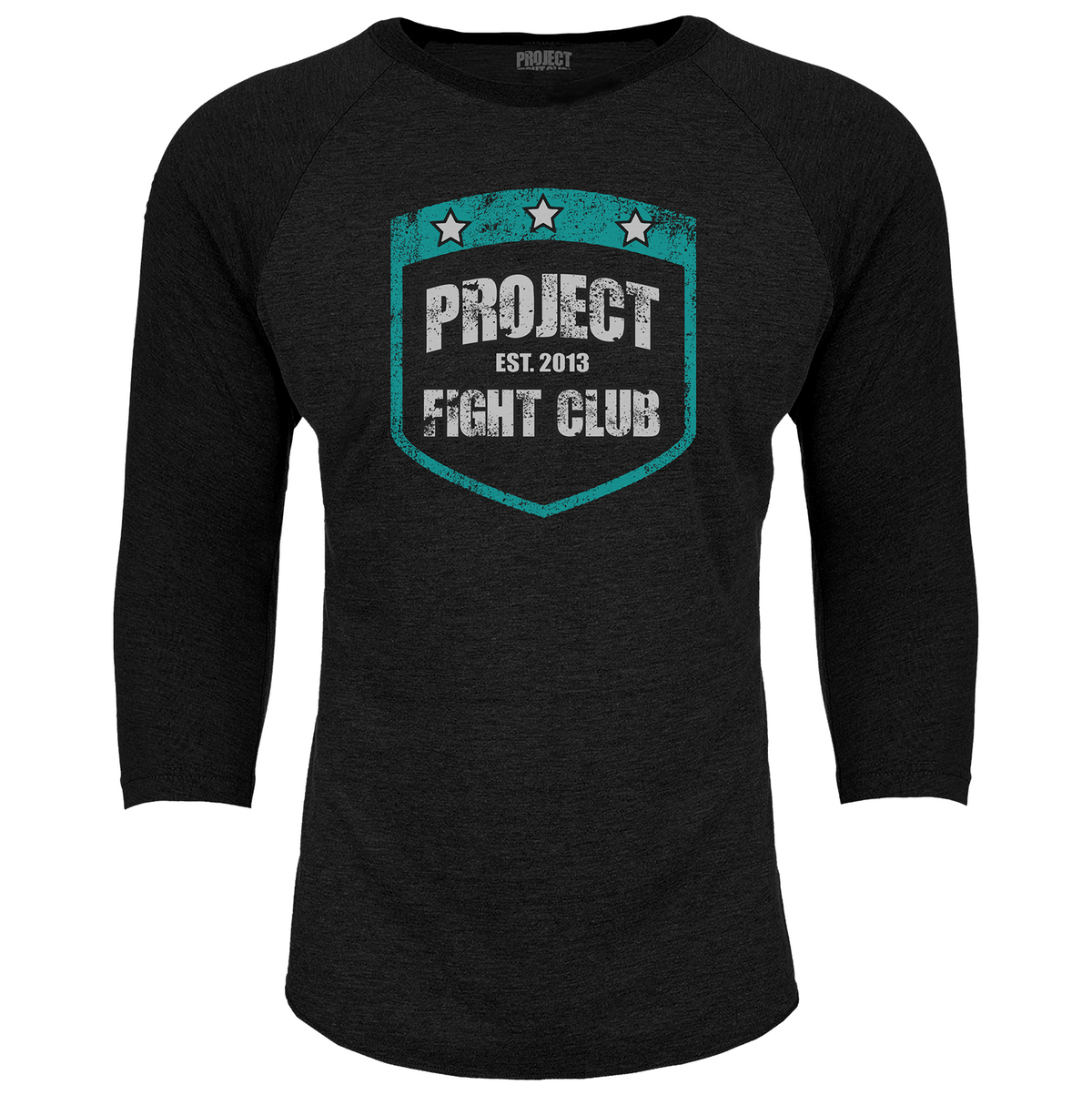 BLACK BASEBALL TEE #4 - FIGHT ADDICTION