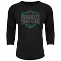 BLACK BASEBALL TEE #5 - FIGHT ADDICTION