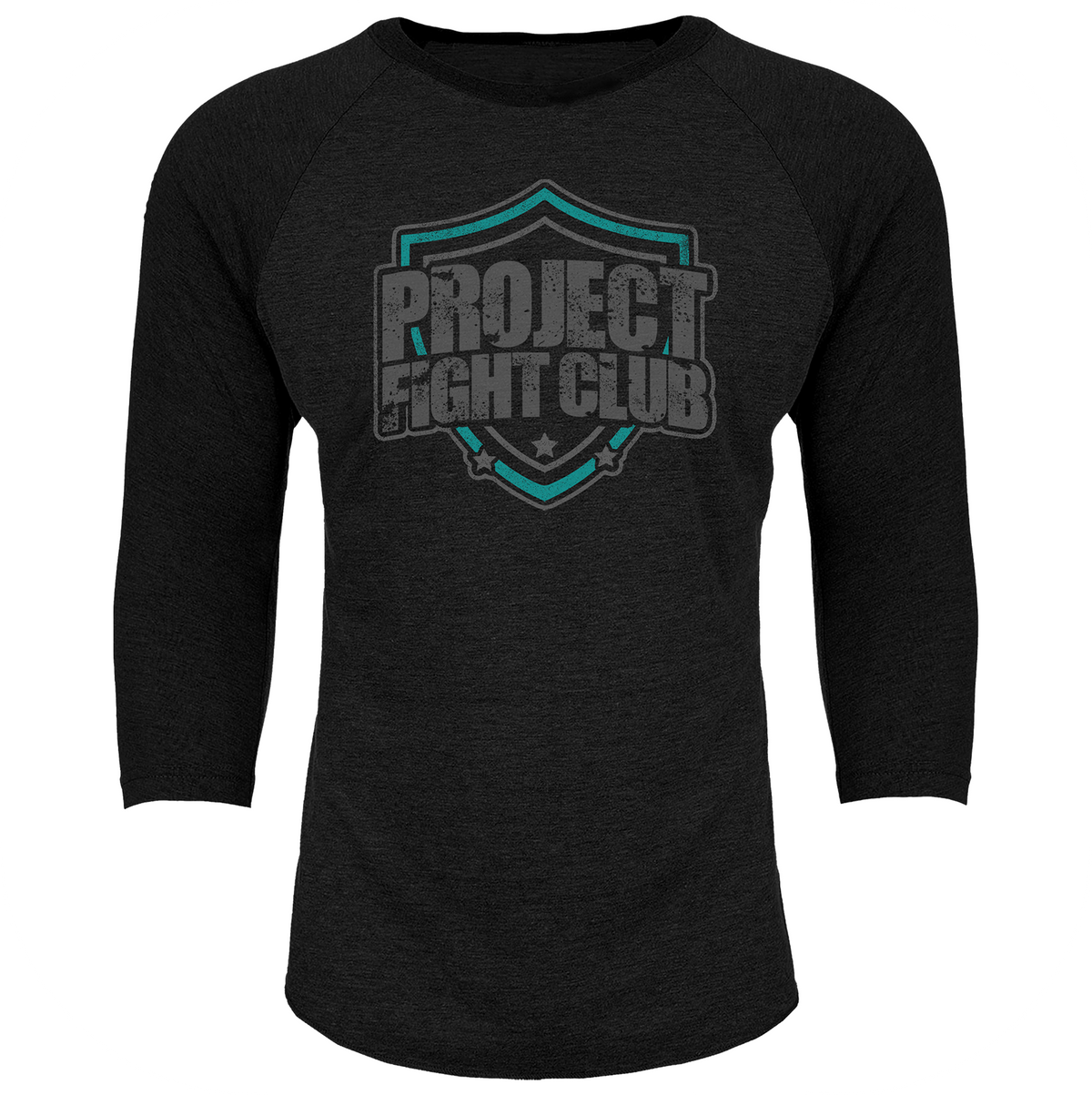 BLACK BASEBALL TEE #5 - FIGHT ADDICTION