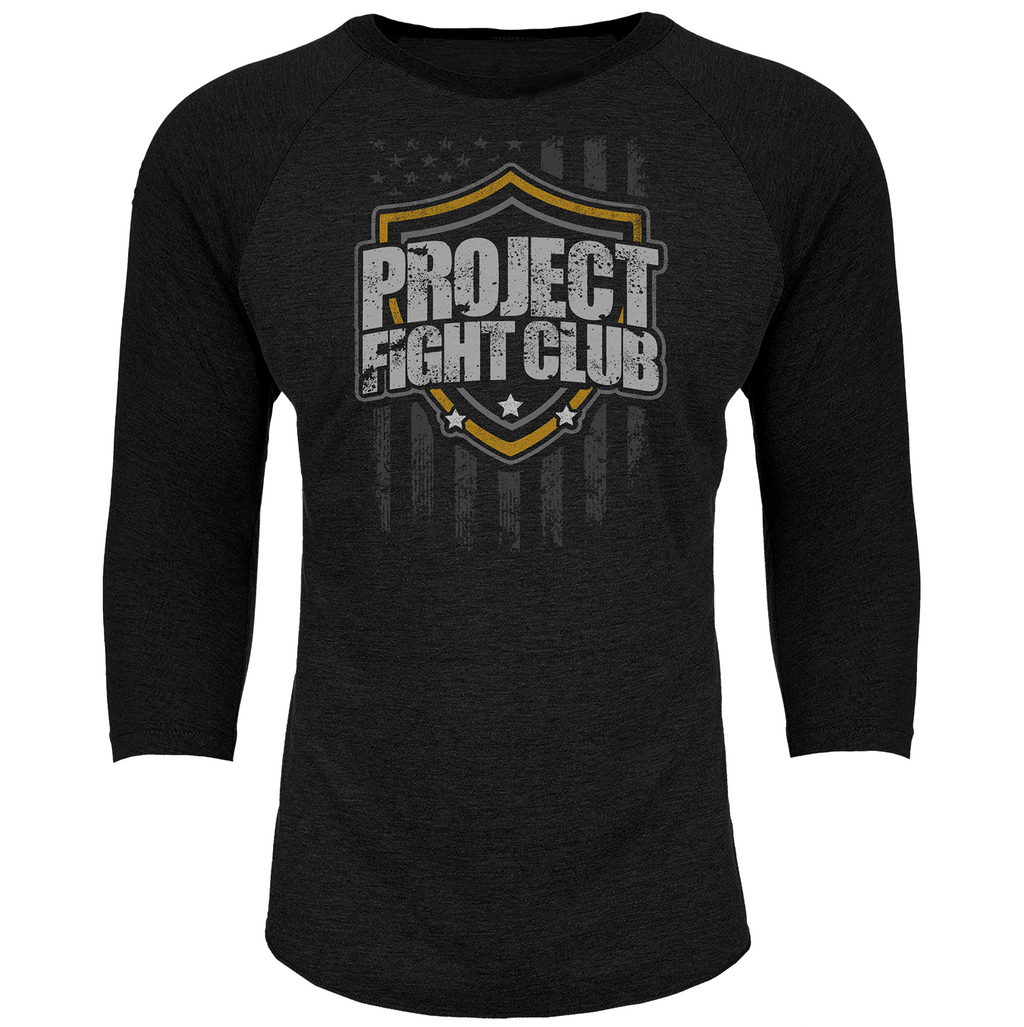 BLACK BASEBALL TEE #6 - PROTECT ANIMALS & WILDLIFE