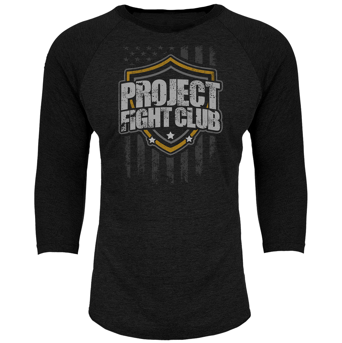 BLACK BASEBALL TEE #6 - PROTECT ANIMALS & WILDLIFE