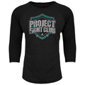 BLACK BASEBALL TEE - FIGHT ADDICTION