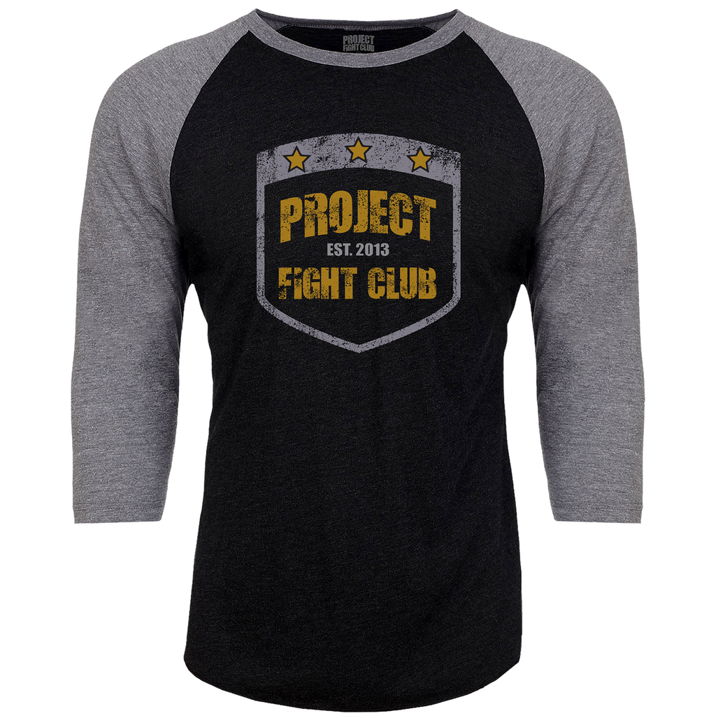 BLACK & GREY BASEBALL TEE #2 - PROTECT ANIMALS & WILDLIFE