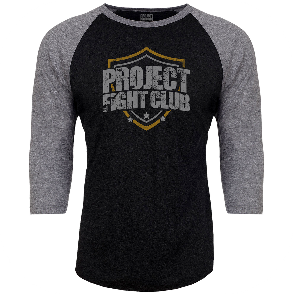 BLACK & GREY BASEBALL TEE #3 - PROTECT ANIMALS & WILDLIFE
