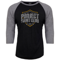 BLACK & GREY BASEBALL TEE #3 - PROTECT ANIMALS & WILDLIFE