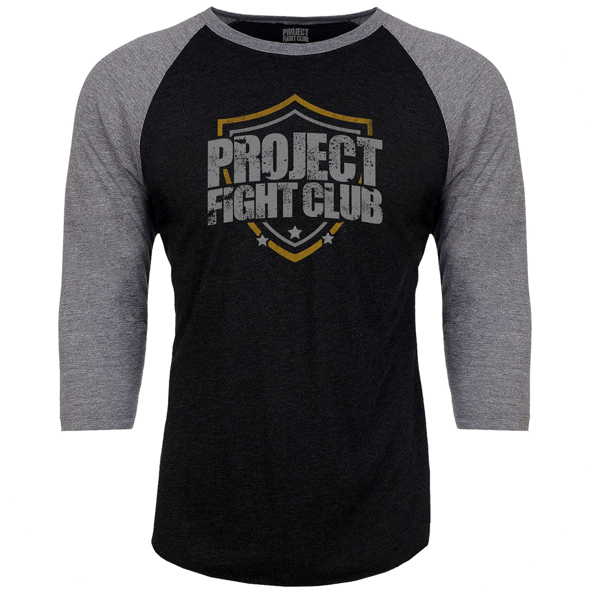 BLACK & GREY BASEBALL TEE #3 - PROTECT ANIMALS & WILDLIFE