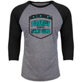 GREY & BLACK BASEBALL TEE - FIGHT ADDICTION