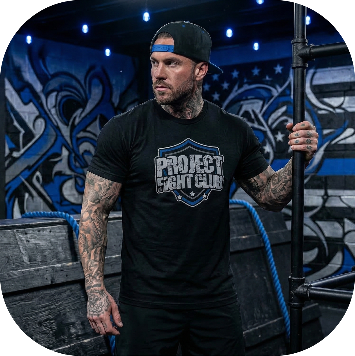 MENS BLACK T-SHIRT #2 - SUPPORT POLICE