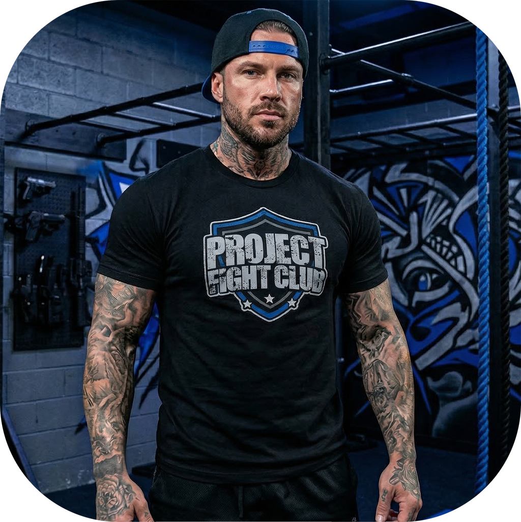 MENS BLACK T-SHIRT #2 - SUPPORT POLICE