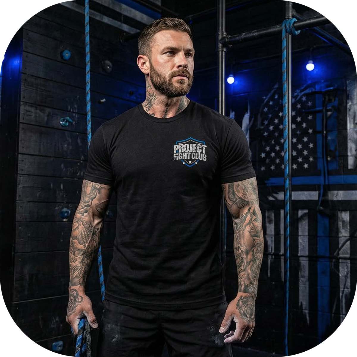 MENS BLACK T-SHIRT #3 - SUPPORT POLICE