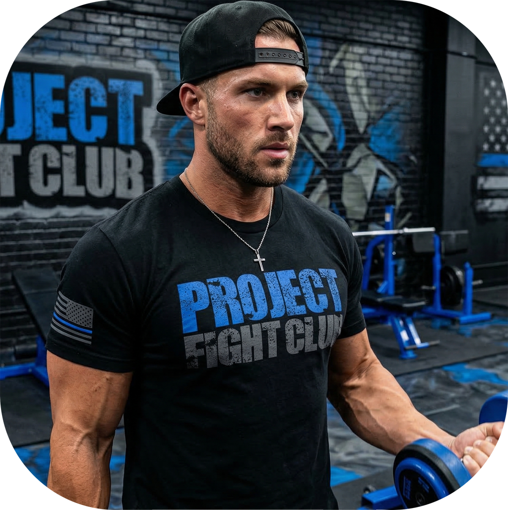 MENS BLACK T-SHIRT #4 - SUPPORT POLICE