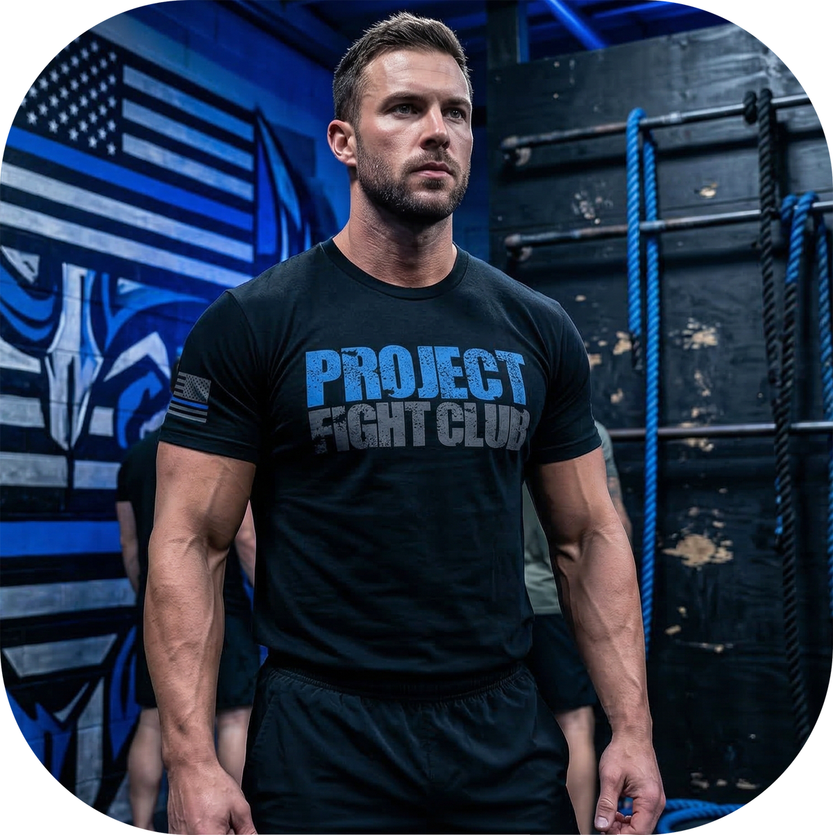 MENS BLACK T-SHIRT #4 - SUPPORT POLICE