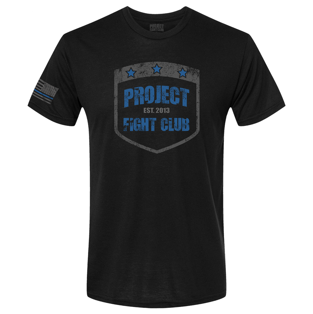 MENS BLACK T-SHIRT #5 - SUPPORT POLICE