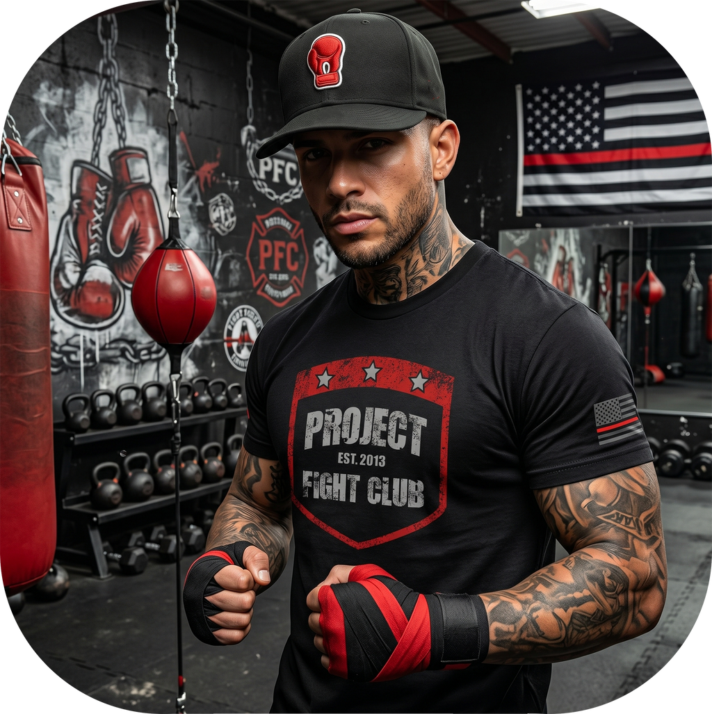 MENS BLACK T-SHIRT #6 - HONOR FIREFIGHTERS & EMTs