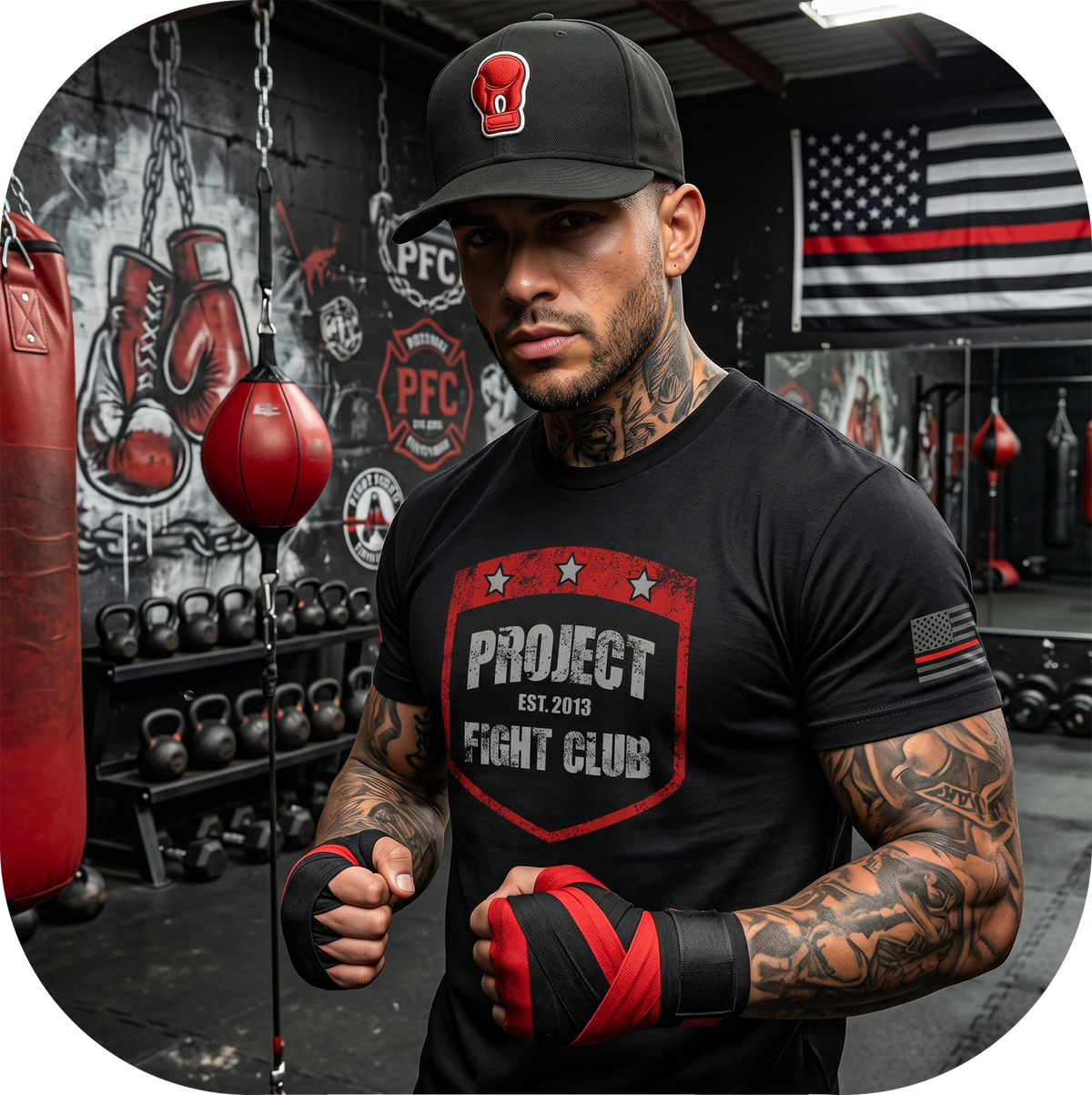 MENS BLACK T-SHIRT #6 - HONOR FIREFIGHTERS & EMTs
